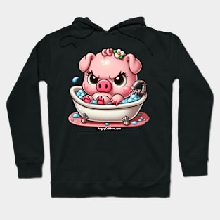 Angry Critters - Pig in a Bath Hoodie